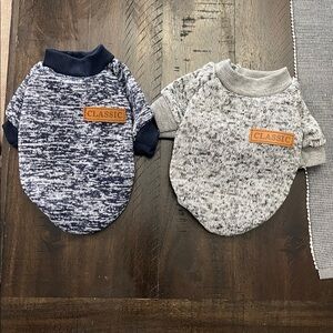 Classic Navy and White Dog Sweater